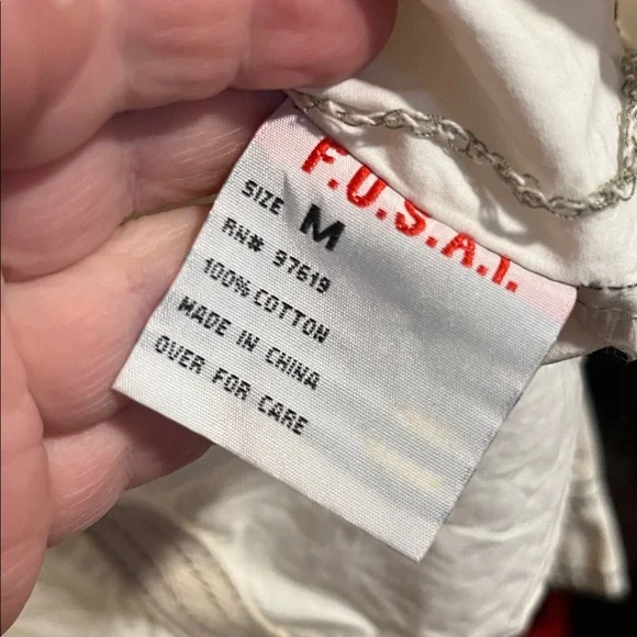 FUSAI - Vintage Early 2000s Fusai Jeans Affliction Style size M - Picture 5 of 5